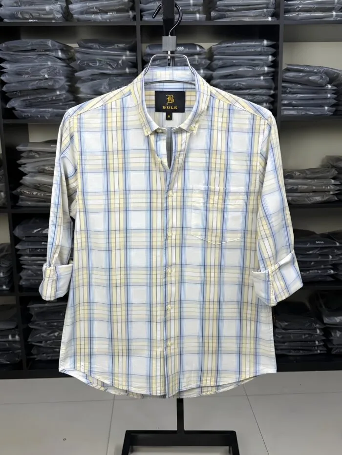 Premium Multi-Check Old Money Shirt for Men - Image 2