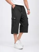 Men’s Premium 3 Quarter Cargo Pants Interlock Fabric - Image 2