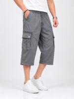 Men’s Premium 3 Quarter Cargo Pants Interlock Fabric - Image 3
