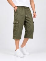Men’s Premium 3 Quarter Cargo Pants Interlock Fabric - Image 4