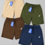 ASICS short pant 4 piece combo coffee, navy, olive and beige