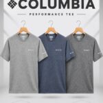 Columbia 3-Piece T-shirt Combo – Grey, Light Grey & Navy Blue