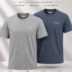 Columbia T-Shirt – Navy Blue & Light Grey