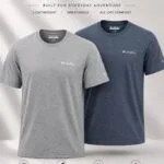 Columbia T-Shirt – Navy Blue & Light Grey
