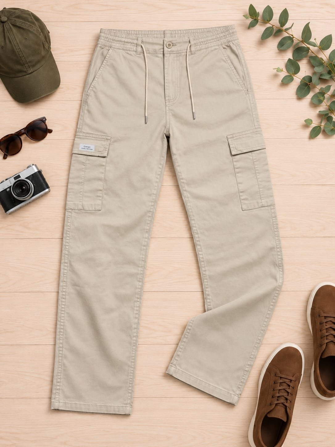 6 pocket cargo pant 2 6 Pocket Baggy Fit Cargo Pants - Image 1