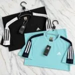 Adidas Black & Pest Green 2-Piece T-Shirt Combo