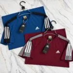 Adidas Blue & Maroon 2-Piece T-Shirt Combo