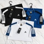 Adidas Black, Blue & White 3-Piece T-Shirt Combo