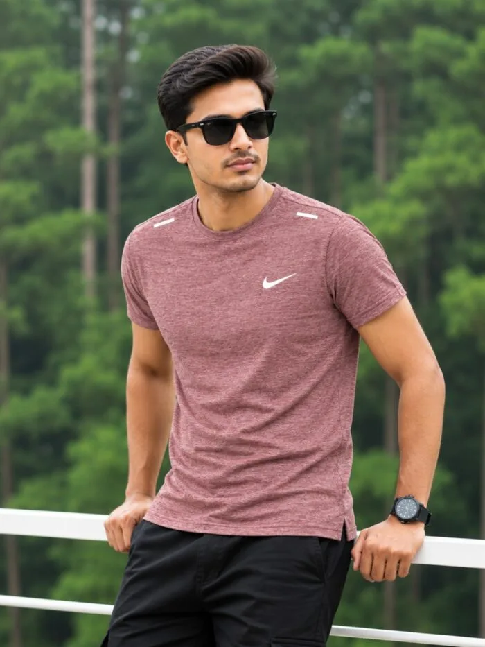 Nike Space Dyed Fabric T-Shirt - Image 2