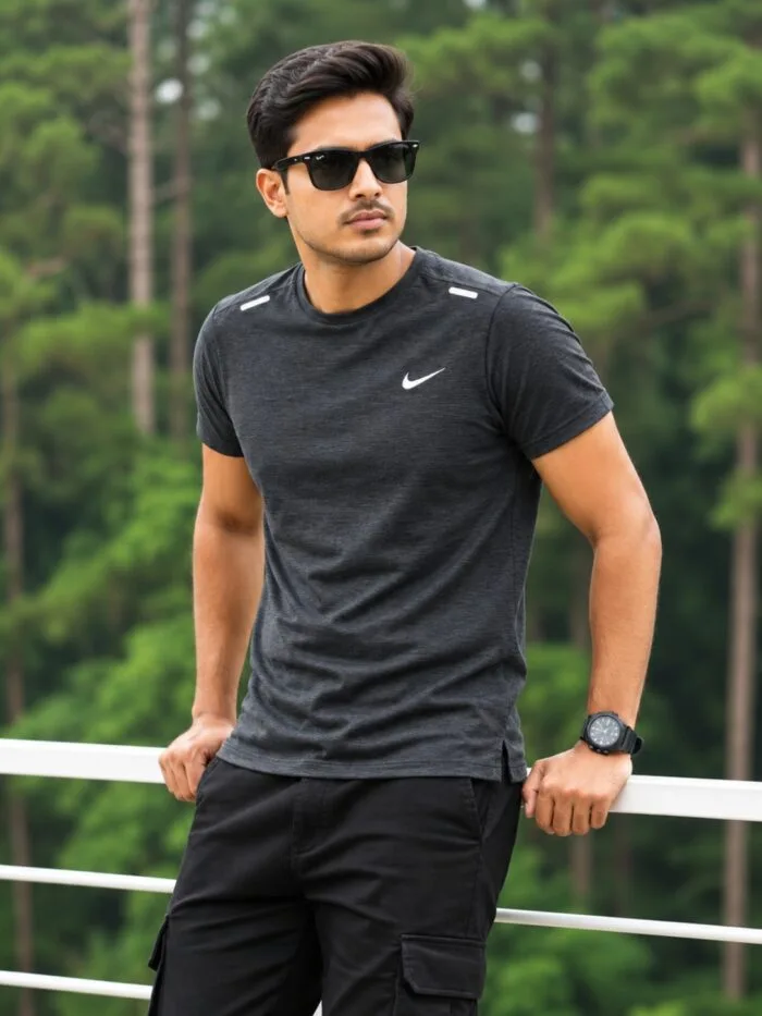 Nike Space Dyed Fabric T-Shirt - Image 3